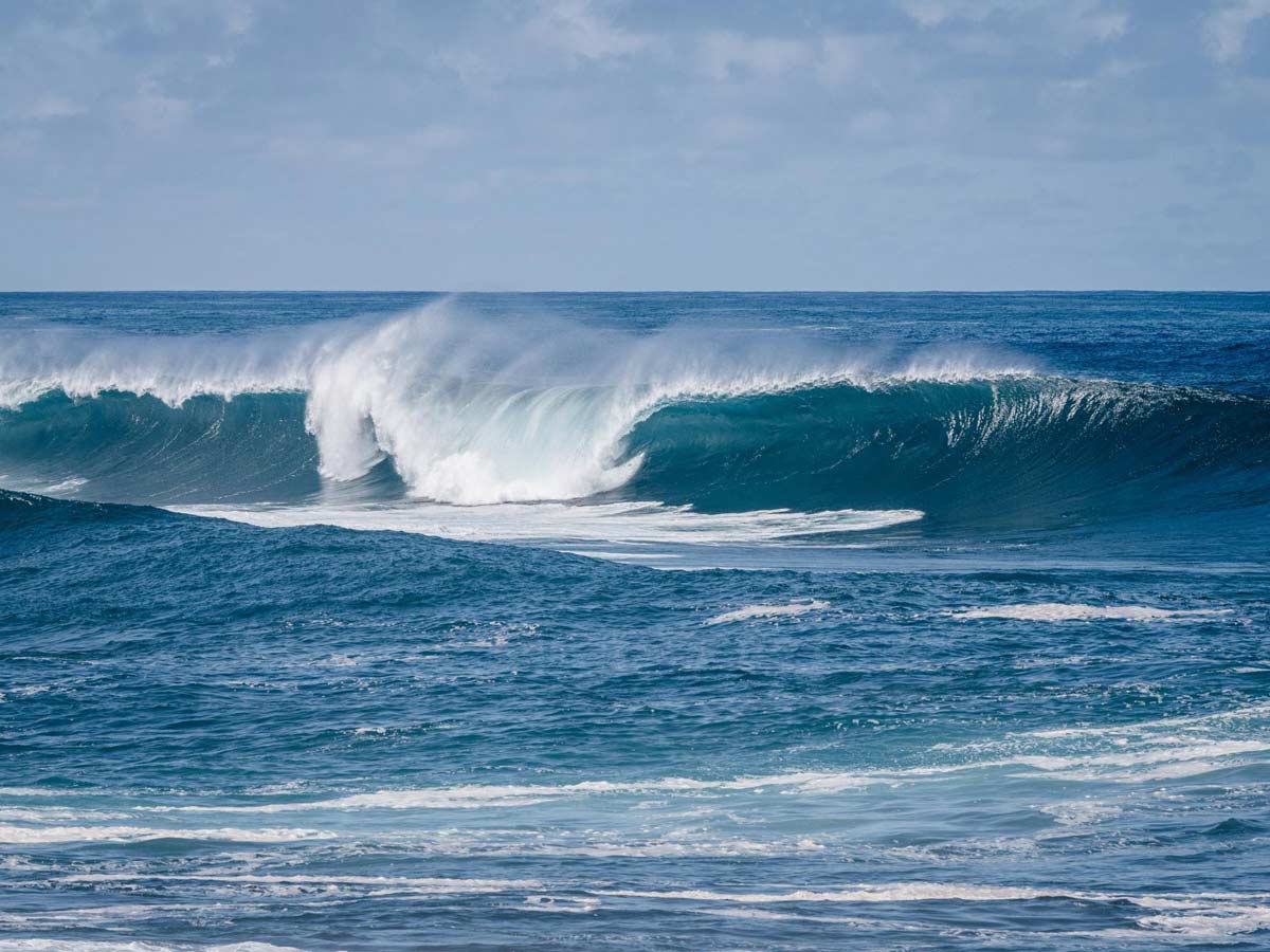 Vagues sur la mer